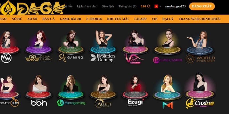 Giới thiệu sảnh game casino DAGA